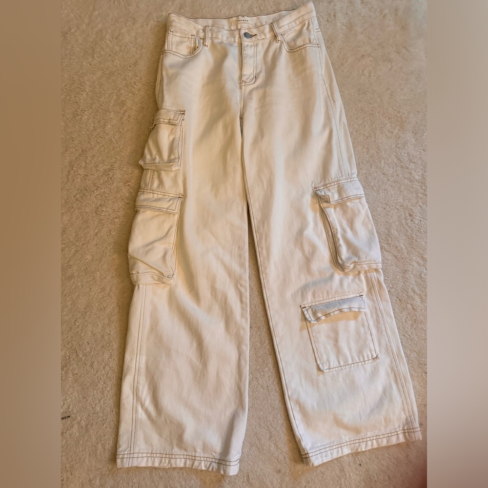 Pacsun white cargos